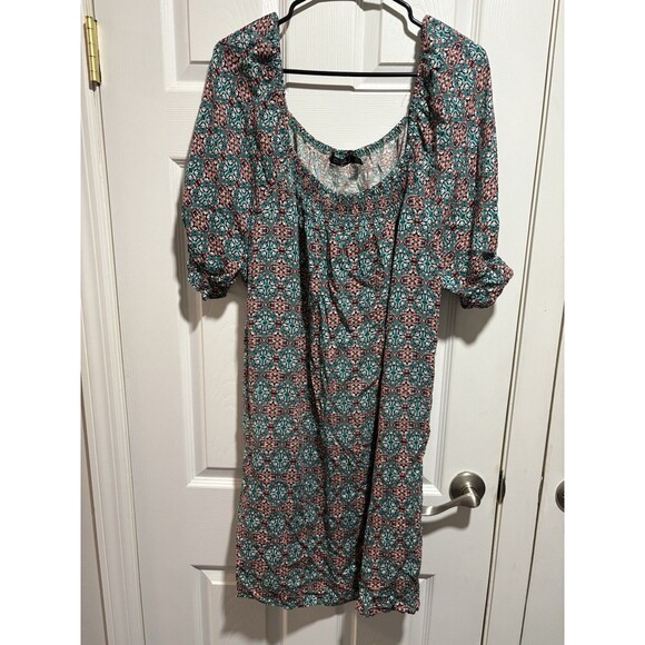 Women’s Plus Size Dress By Cure 3X Sheath Multicolor NWT - Picture 1 of 7